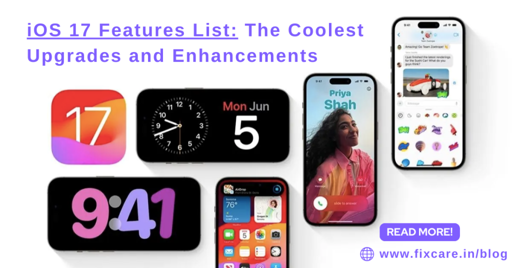 ios 17 features list