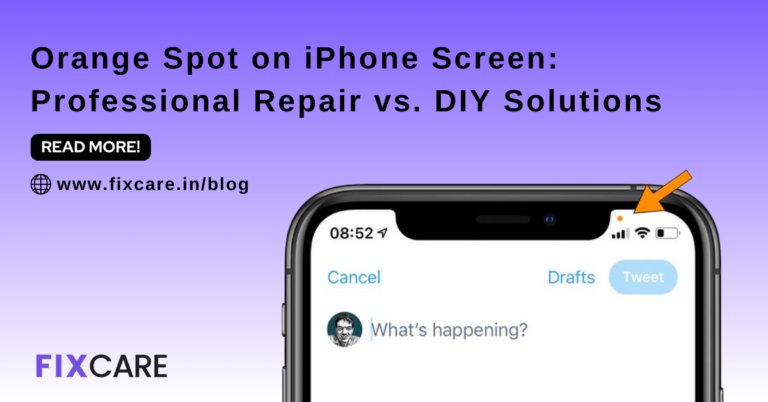 Orange Spot on iPhone Screen: Professional Repair vs. DIY Solutions