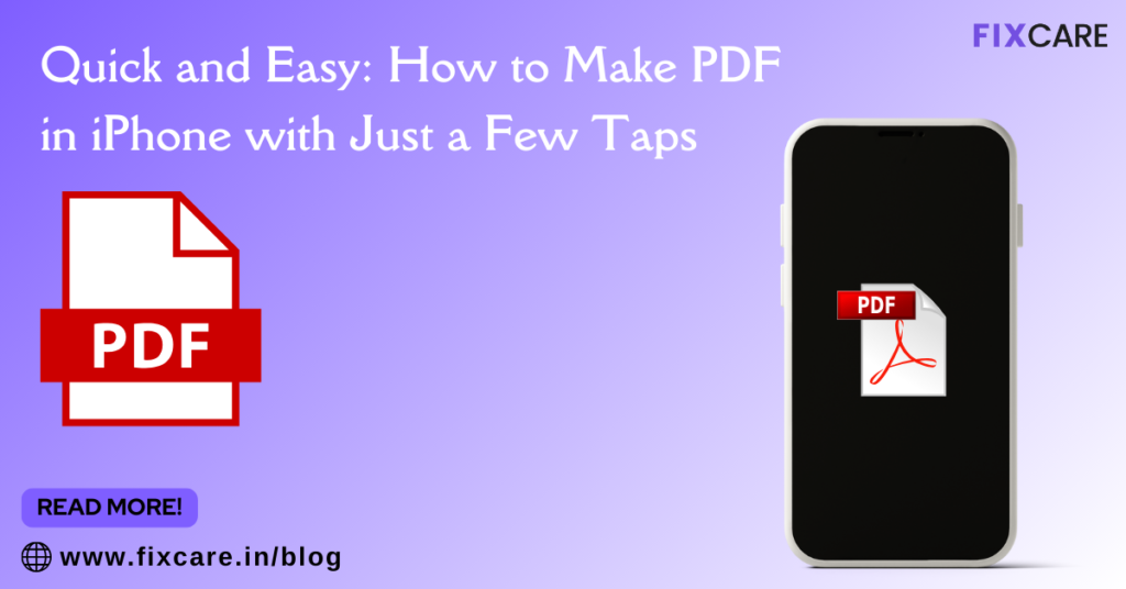 Quick and Easy: How to Make PDF in iPhone with Just a Few Taps