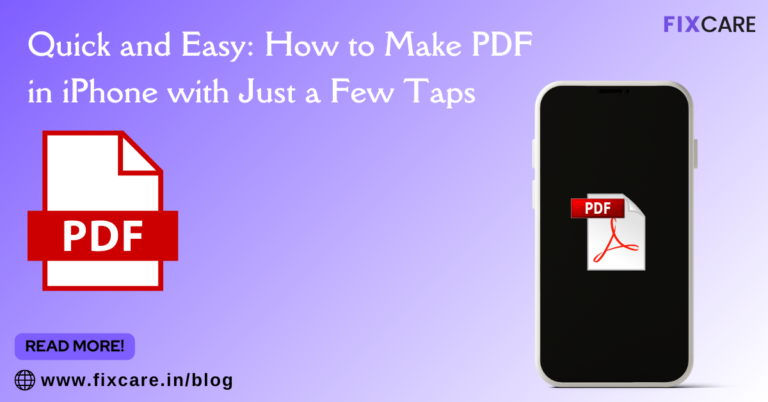 Quick and Easy: How to Make PDF in iPhone with Just a Few Taps