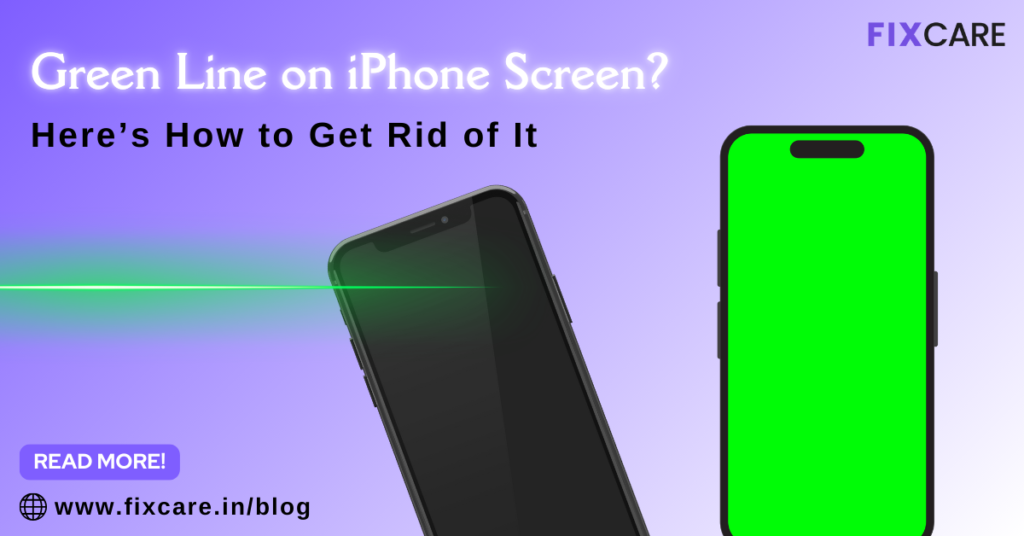 green line on iphone screen