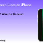 pink and green lines on iphone screen