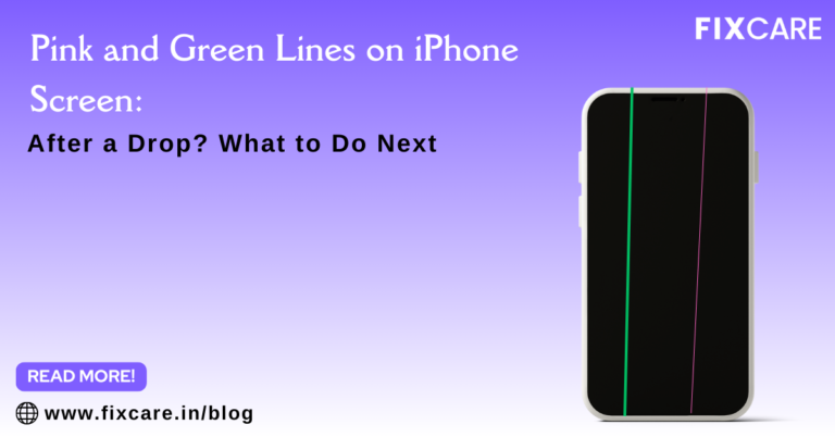 Pink and Green Lines on iPhone Screen After a Drop? What to Do Next