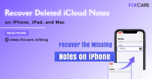 How to recover deleted iCloud notes