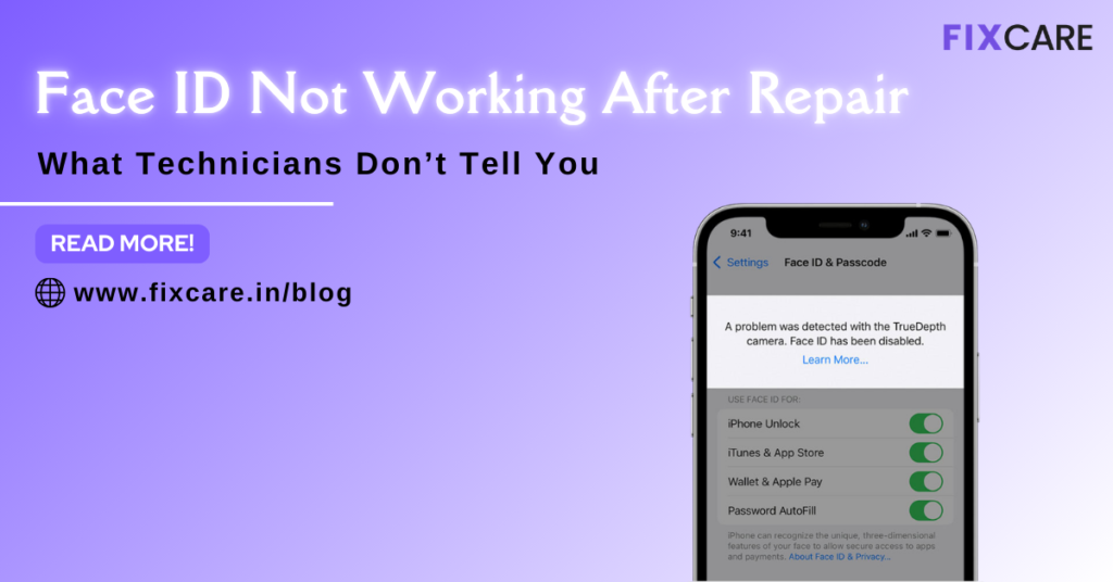 Face ID not working after repair